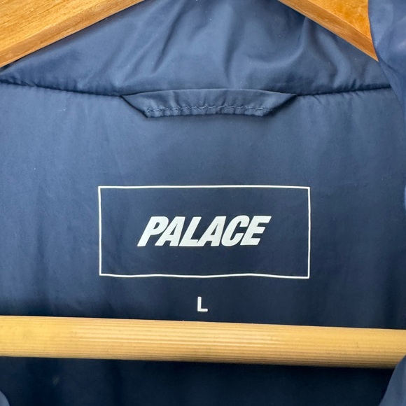 Palace Men Navy Blue Packable Half Zip Jacket Size Large - Picture 3 of 9